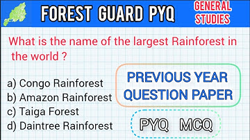 Forest Guard Exam Question Paper || General Studies PYQ || Nagaland Forest Guard