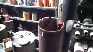 manual brazing of core drill