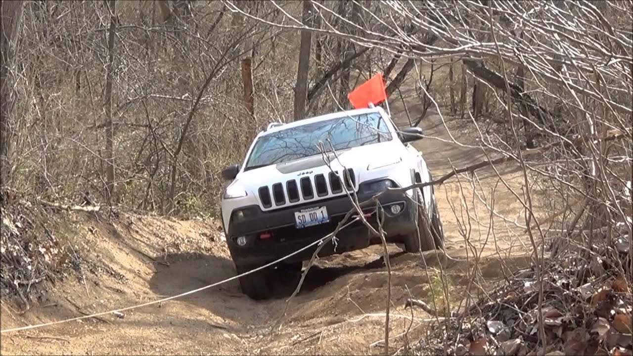 Winching out a stuck Jeep Cherokee Trailhawk YouTube