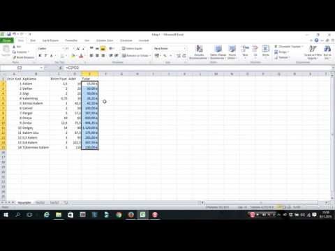 Excel'de Basit Hesaplama Yöntemi