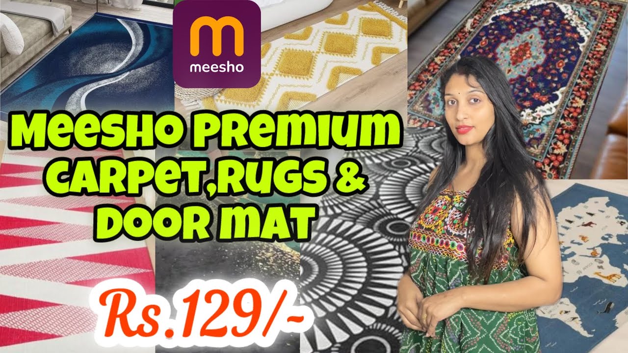 👉🏻Huge Meesho Carpet/Bed runner & kitchen mat Haul || Start Rs.129/-😍#homedecor  #meesho 