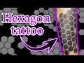 Hexagonal  tattoo | black ink