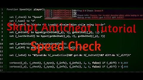 Skript Anticheat Speed Check Tutorial!