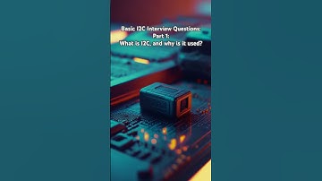 Basic I2C Interview Questions: Part 1:What is I2C, and why is it used? #embeddedsystemstutorials