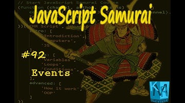 [Arabic] JavaScript Samurai #92- Events - جافاسكربت ساموراي - الاحداث