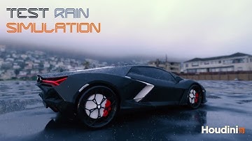 Houdini 3D Rain Simulation