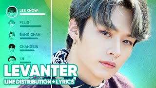 Stray Kids - Levanter (Line Distribution + Lyrics Color Coded) PATREON REQUESTED