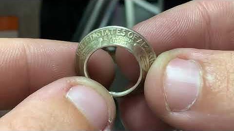 Making 3 Silver Quarter Coin Rings Part 1