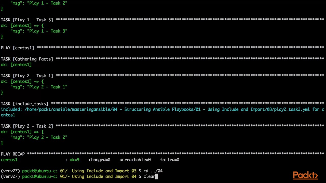 Ansible playbook. Task player