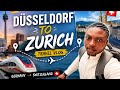Taking the train across Germany into Switzerland