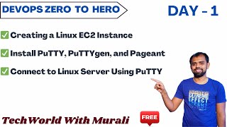 Day 1.1 | Creation of AWS EC2 Linux Instance | Free DevOps Course| 40-Days |  #freedevopscourse #aws