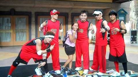 Street Boys and me @ the Universal Studios in Sentosa, Singapore