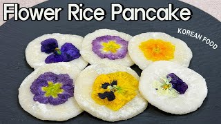 Korean food recipe_Korean Dessert(flower rice pancake) 한식 레시피_화전