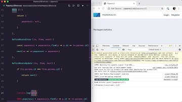 Paparazzi page: Nested routing — Single-Page Laravel M03E06