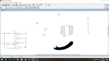 Rangkaian decoder 2 to 4 menggunakan EWB