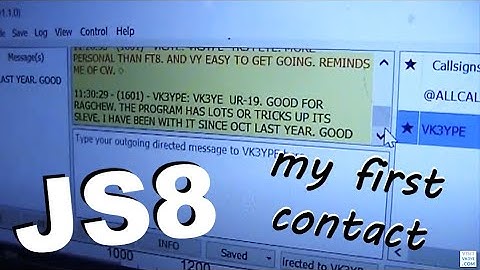 JS8: My first contact