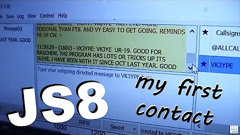 JS8: My first contact