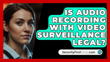 Is Audio Recording With Video Surveillance Legal? - SecurityFirstCorp.com