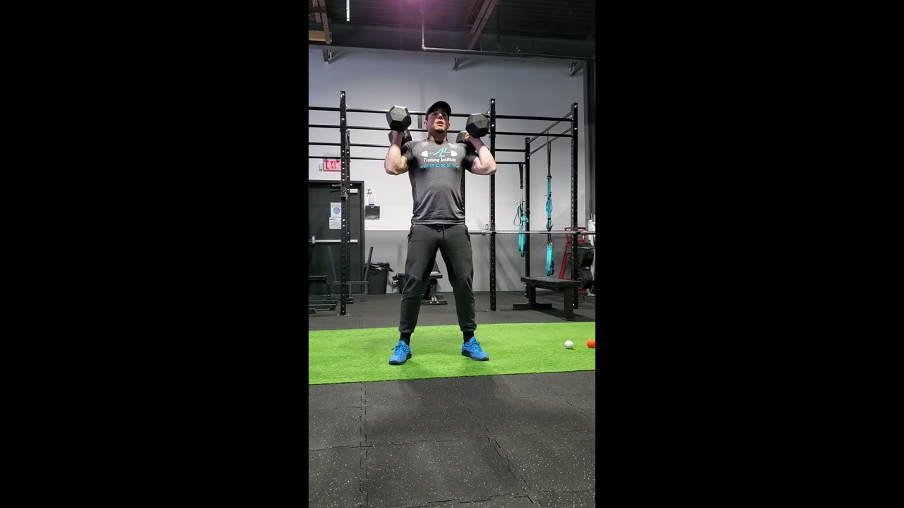 Dumbbell (DB) Thruster (Squat + Press) YouTube