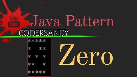Print   Zero Star Pattern in java l #starpattern #java #programming #javaprogramming#zero