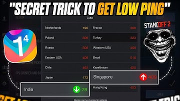 Get Low Ping on Singapore Server with This Trick 💯❗How to get Low ping in Standoff 2😍