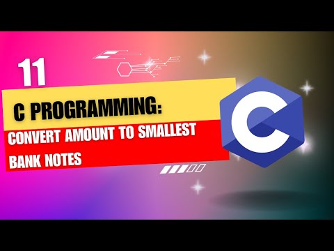 Convert Amount to Smallest Bank Notes in C