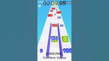 Reverse Video Game in Number Master: Run And Merge || Shorts