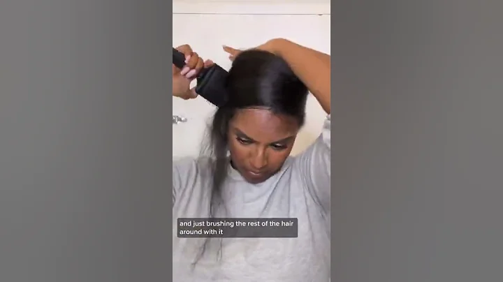 How I Wrap My Hair Tutorial ✨ #shorts #silkpress #wraphair