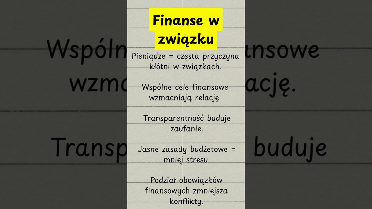 Finanse w związku 