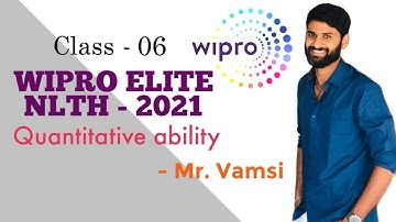 WIPRO  ELITE NLTH🌟 QUANTITATIVE ABILITY🌟/RRB, IBPS, IT Companies , Co- cubes, AMCAT, C-SAT, CRT
