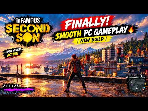 FINALLY! inFAMOUS Second Son Smooth PC Gameplay 🤯 | New Build