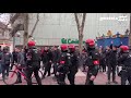 Huelga General 30E en Vitoria. Tensión entre policía y piquetes