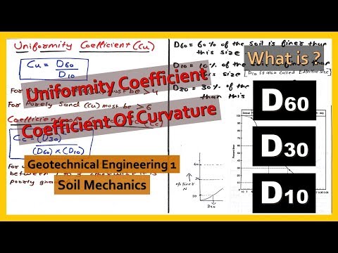 Uniformity Coefficient and Coefficient Of Curvature | Geotechnical Engineering 1