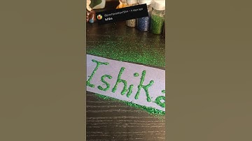 Ishika name calligraphy #calligraphy #shorts
