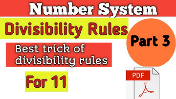 Divisibility Rule for 11 | Divisibility test for 11 | Divisibility Tricks | Divisibility Rule