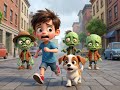 Superheroes vs. Friendly Zombies! Ben and Speedy Play at the Park