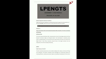 LPENGTS Assignment 3 Detailed Answers Year Module Due 30 July 2024