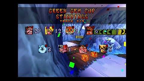 Crash Team Racing (Aug 5, 1999 prototype) - Red & Green Gem Cups [PART 9]