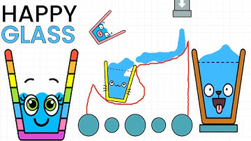 Happy Glass Gameplay Walkthrough All Level 451-485 Complete Guide And Play (by Lion Studios)