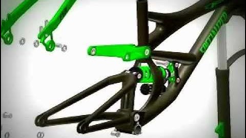 Assembly of Specialized Demo Freeride Mountain Bike - Autodesk Inventor