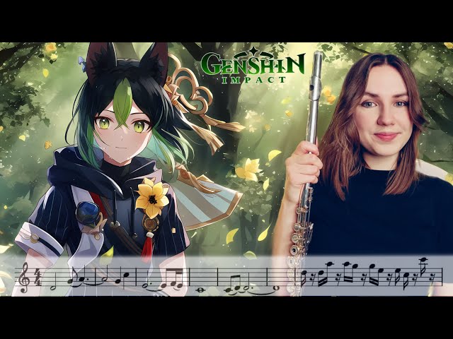 Tighnari Theme - Genshin Impact | Flute Cover [SHEET MUSIC] class=