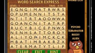 Word Search Express for iPad - 300 Movies and TV Shows to find screenshot 2