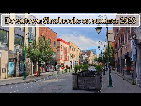 Sherbrooke Downtown in Sherbrooke Quebec Canada on Summer 2023 #canada #quebec #sherbrooke