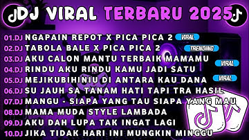 DJ TIKTOK TERBARU 2025-🎵 DJ NGAPAIN REPOT X PICA PICA 2🎵 DJ TABOLA BALE X PICA PICA 2