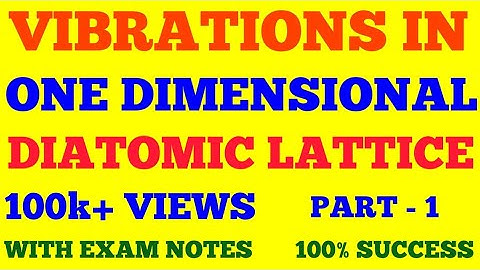 VIBRATIONS OF ONE DIMENSIONAL DIATOMIC LATTICE || PART - 1 || SOLID STATE PHYSICS || WITH NOTES ||