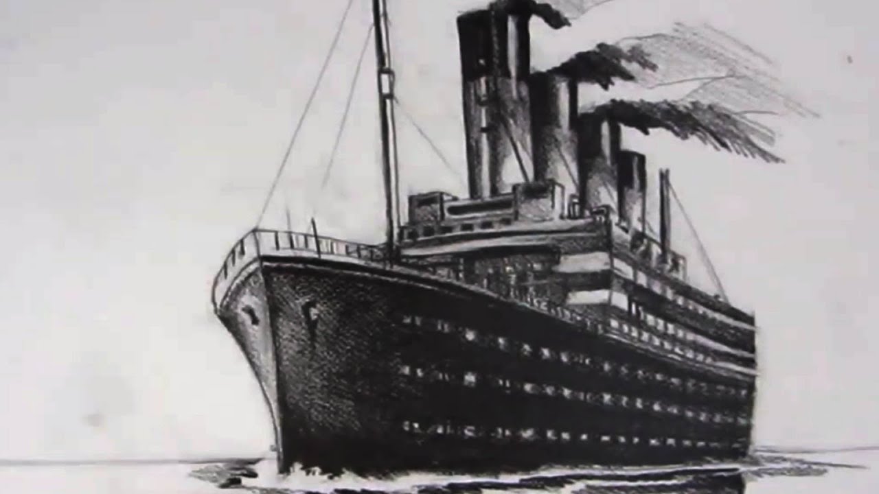 How to Draw the Titanic Pencil Drawing  YouTube