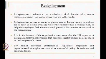 Mod-03 Lec-28 Concerns of recruitment, selection, skill formation and redeployment Contd..