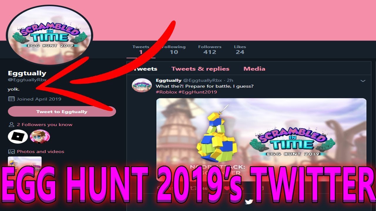 Scrambled In Time Eggtually S Twitter Found Roblox 2019 Egg Hunt Youtube - roblox egg hunt twitter