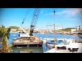 Salvage of boats at Oyster Pond / Sint Maarten after hurricane Irma november 2017