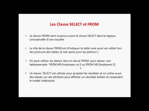 Vidéo: A quoi sert la clause using en SQL ?